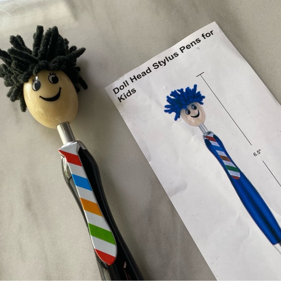 Doll Head Stylus Pens for Kids - Picture 10 of 13